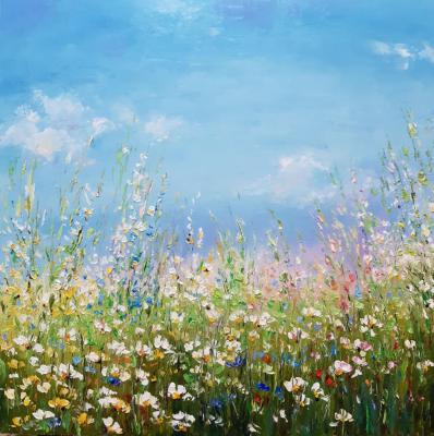 Summer landscape (Daisies Painting). Prokofeva Irina