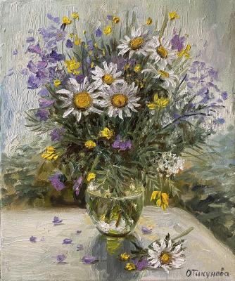 A light bouguet (Painting With Daisies). Tikunova Olga