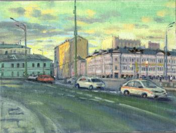 On Dobryninskaya Square (Square Painting). Malyusova Tatiana