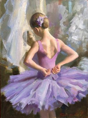 Ballerina in a lilac tutu. Vostrezova Anastasia