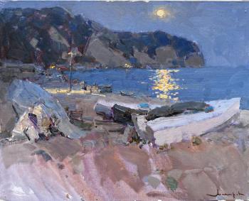 Moonlight evening. Pitsunda (Twilight At Sea). Makarov Vitaly