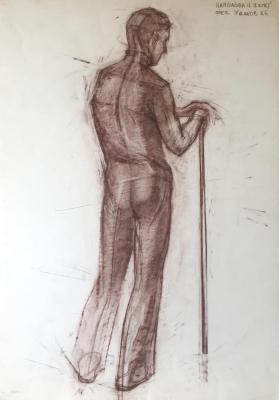 Man with a cane. Napolova Natalia