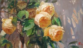 Rose Bush (Oil Flowers On Canvas). Ryzhenko Vladimir