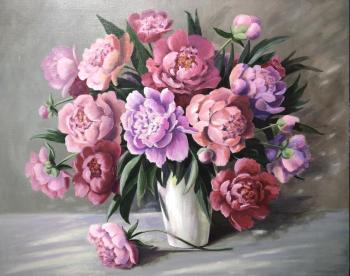 Large bouquet of peonies (To Buy A Painting As A Gift). Kirilina Nadezhda