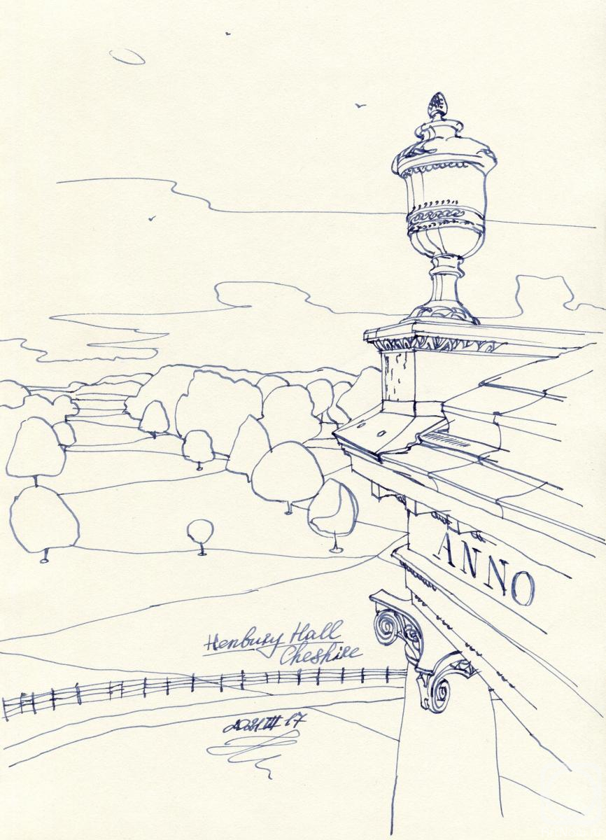 Chesnov Evgeniy. View of the park. Cheshire