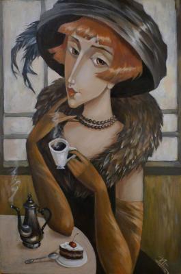 In a Parisian cafe. Panina Kira