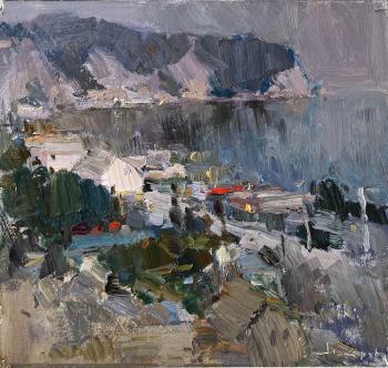 View of the bay at dusk. Makarov Vitaly