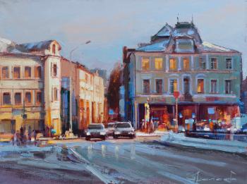The house has become red." Petrovsky Gate (Painting For The). Shalaev Alexey