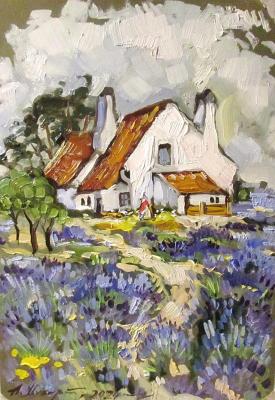 House in lavender fields (Albina Schubert). Schubert Albina
