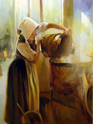 Washerwoman. Andrianov Andrey