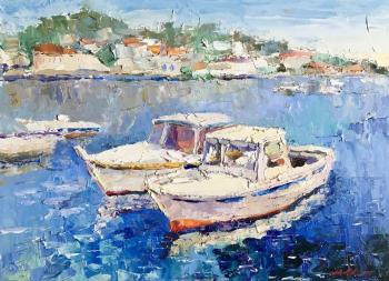 Sea Rhapsody (Boats Painting). Gavlina Mariya
