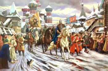 Entry of Minin and Pozharsky into Moscow. Minaev Sergey