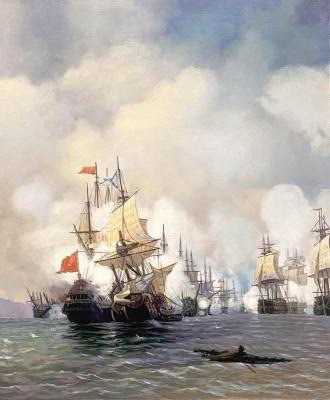 Sea battle. Minaev Sergey