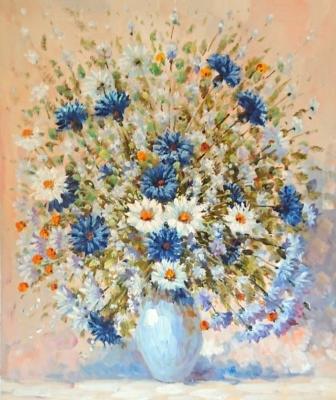 Cornflowers and daisies (Cornflowers Bouquet). Dzhanilyatti Antonio