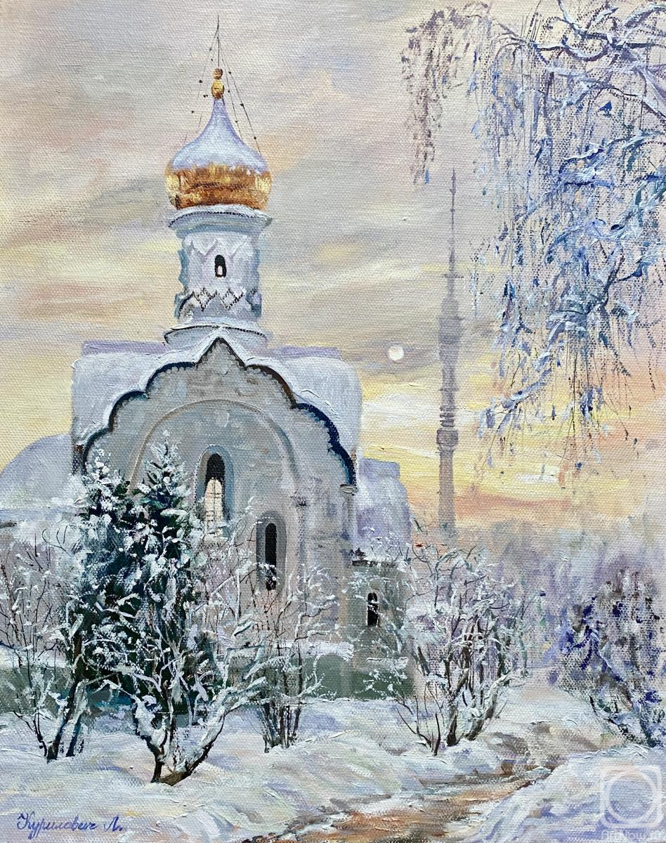 Kurilovich Liudmila. Symbiosis: sun, tower, temple