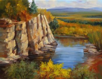 Autumn on the river. Starkov Valeriy