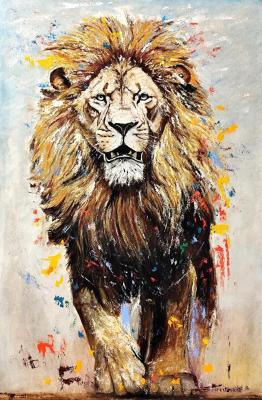 Lion (Painting As A Birthday Gift). Litvinov Andrew