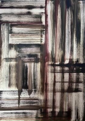 A maroon abstraction. Skromova Marina