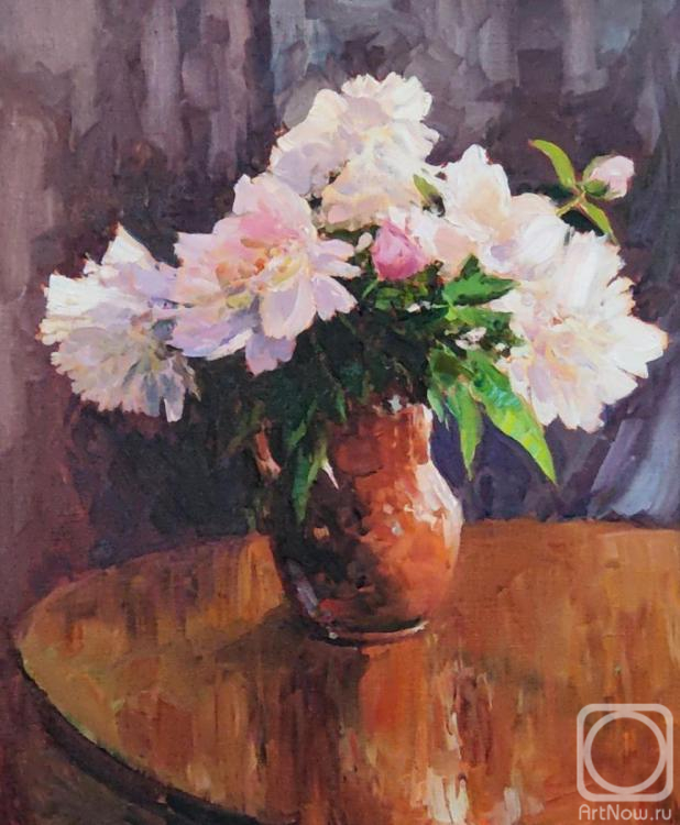 Babich Aleksandr. Peonies on the table
