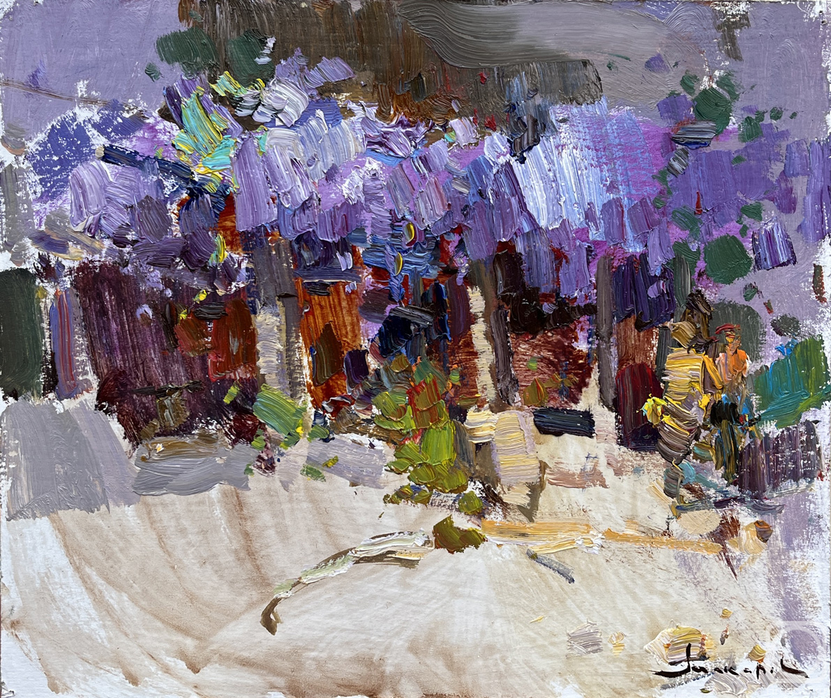 Makarov Vitaly. Cafe under wisteria