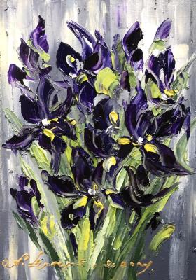 Wild irises (Painting Wild Flowers). Shubert Anna
