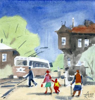 Old tram. Knecht Aleksander