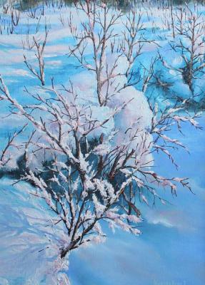 Kotkon in the snow (Winter Forest Painting). Kiselevich Gennadiy