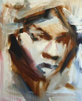 � girl with beige and brown accents. Nikankin Ruslan