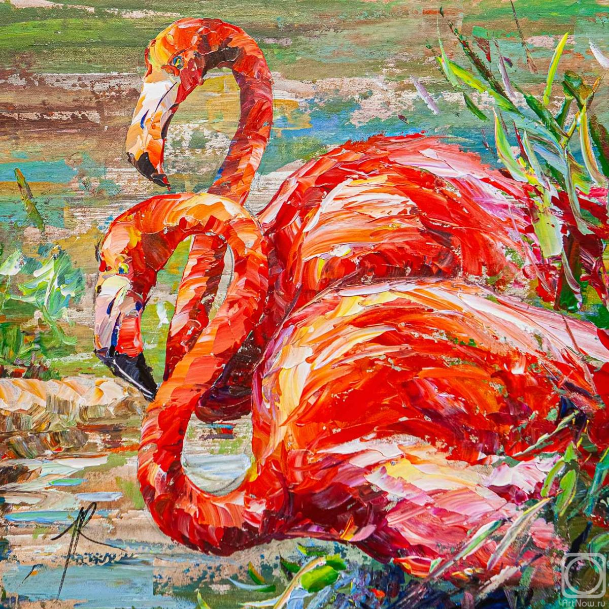 Rodries Jose. Pair of flamingos