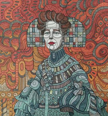 No49 Portrait of Fritza Ridler. Rybkina Olga