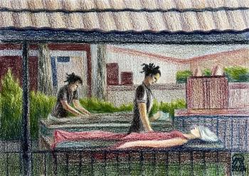 Phuket. Thai massage. Lukaneva Larissa