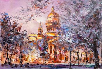 The temple is filled with holy radiance... View of St. Isaac's Cathedral. Rodries Jose