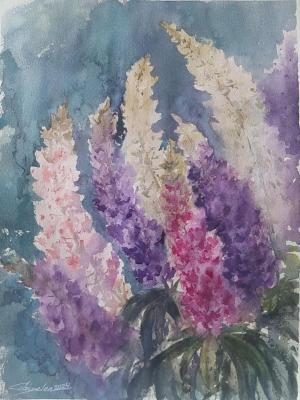 Lupines (To Buy A Painting As A Gift). Gayvoronskaya Elena