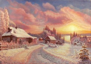 Winter sunset. Balabushkin Sergey
