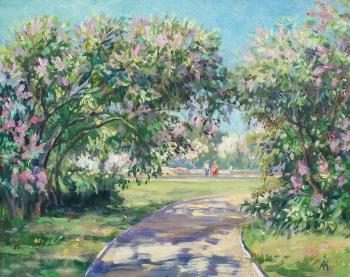 Spring in the Lilac Garden. Kovalevscky Andrey