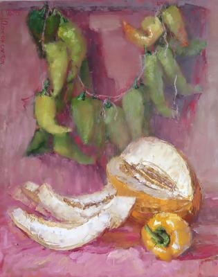 Still life with melon. Bolotskaya Lyudmila
