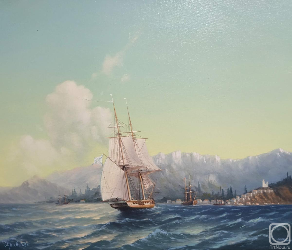 Hristolyubov Aleksandr. Plot by I.K.Aivazovsky