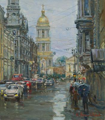 Картина «В Петербурге дождь»