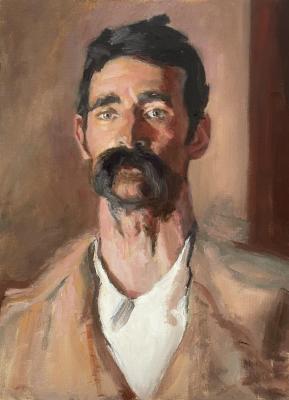 A copy of the portrait painted by John Singer Sargent