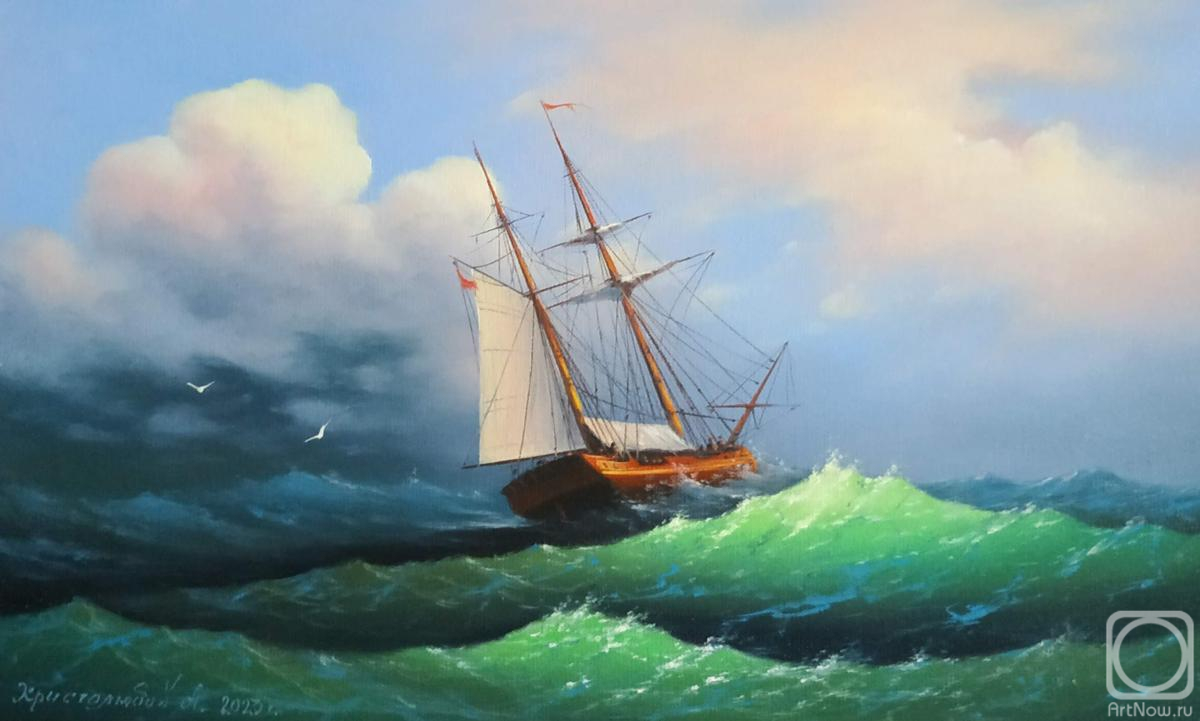 Hristolyubov Aleksandr. Ship at sea