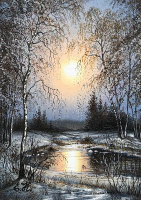 Winter. It's getting dark