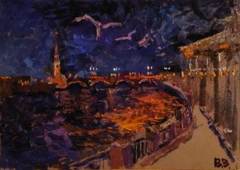 Seagulls over the Neva. Vilkova Valentina