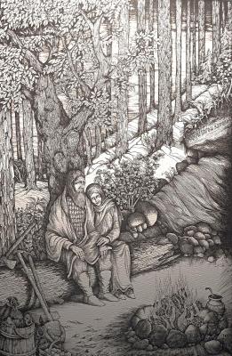 Saints John and Vassa of the Pskov Caves (Cave Monastery). Chasovskih Kirill