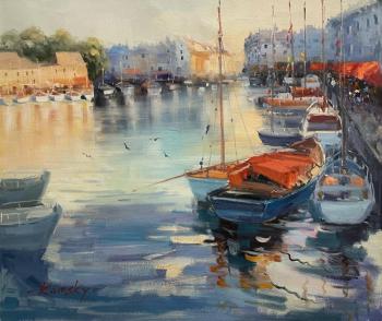 Boats in the port. Sketches N2. Kamskij Savelij