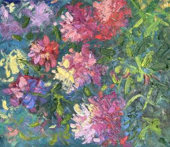 Peonies in the garden. Bezhina Olga
