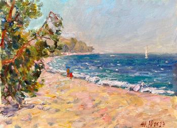 On the beach in Abkhazia