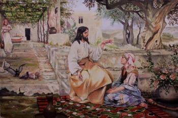 Jesus visiting Martha and Mary. Butko Vladimir