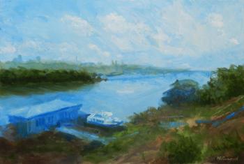 View of the Molitovsky Bridge