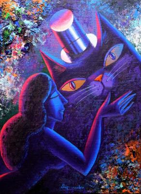 Cat & girl. Suprunenko Valeryy