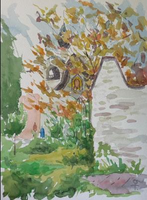 In the garden of the Martha and Mary Convent. Toropygin Oleg